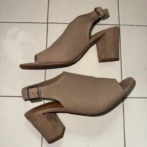 Style & Co womens open toe booties sz 9- Gently Preloved